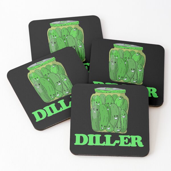 Item preview, Dill-er Pickle Jar Dealer Pun designed and sold by Chubuter.