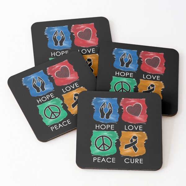 Item preview, Hope Love Peace Cure Leukemia designed and sold by mederDESIGNS.
