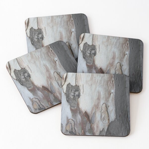 Item preview, Close Up Abstract Photography Of Blue Grey and Brown Bark designed and sold by taiche.