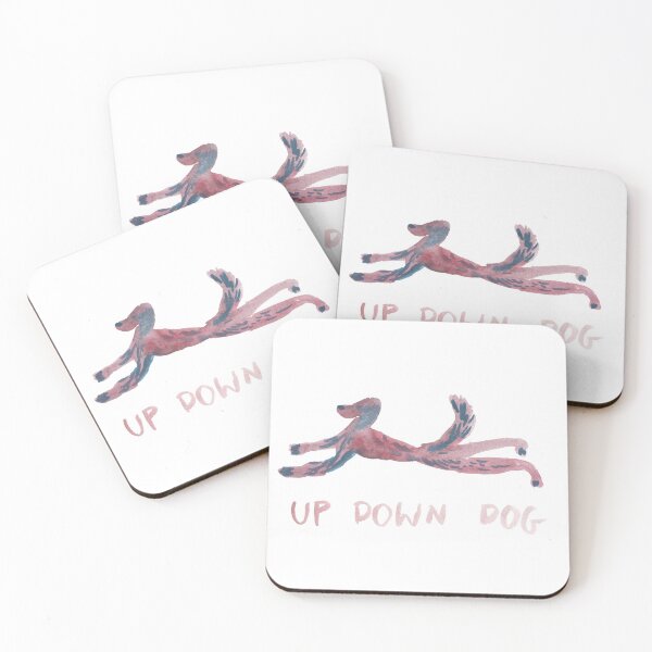 Item preview, Down the dog. Cute illustration for yogi for gift.  designed and sold by AniaPatterns.