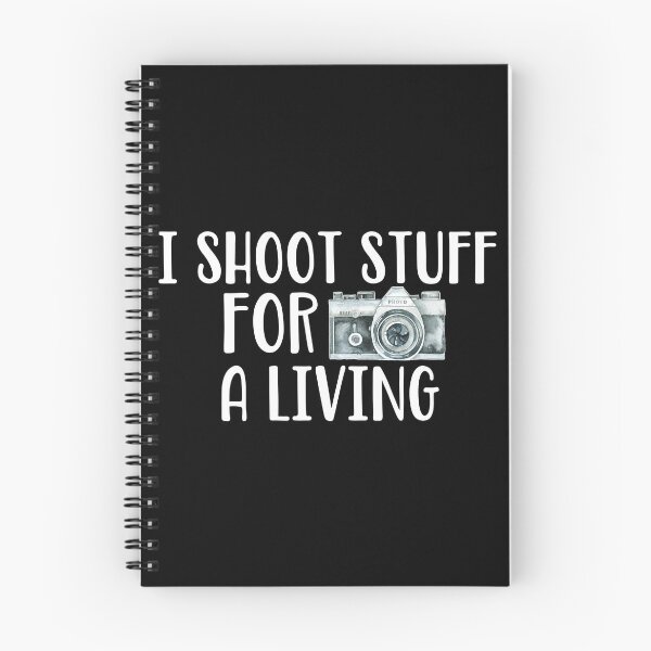 Item preview, Funny Photography Pun Quote - I Shoot Stuff For A Living designed and sold by Primroaddesigns.