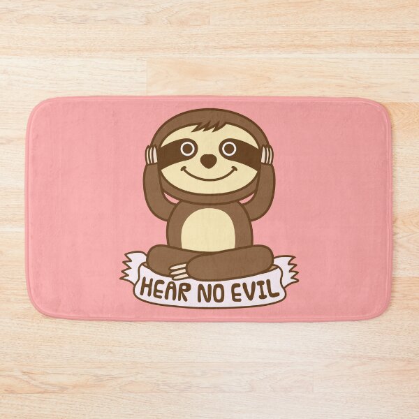 Item preview, Sloth Hear No Evil designed and sold by plushism.