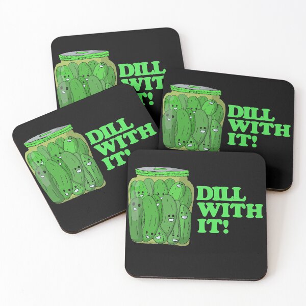 Item preview, Dill With It Pickle Jar Pun designed and sold by Chubuter.