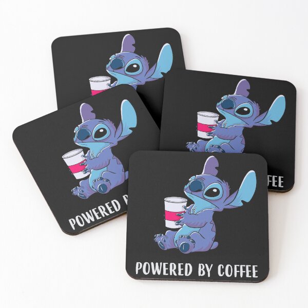 Item preview, POWERED BY COFFEE cute kawaii alien coffee lover design designed and sold by leepianti.