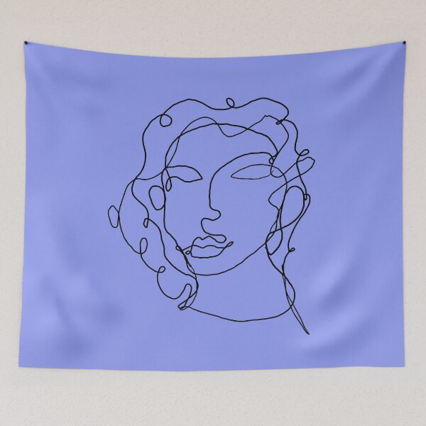 Item preview, Abstract face - Drawing with only one stroke designed and sold by Damsos.