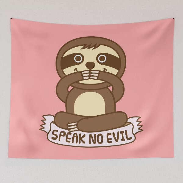 Item preview, Sloth Speak No Evil designed and sold by plushism.