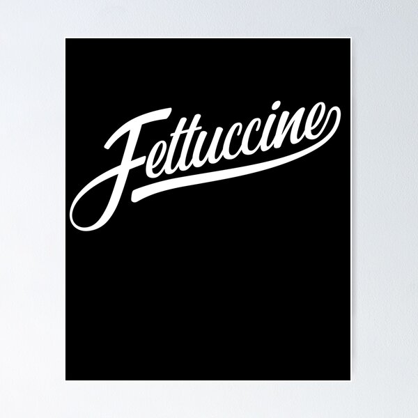 Item preview, Fettuccine, funny baseball style italian pasta designed and sold by emmjott.