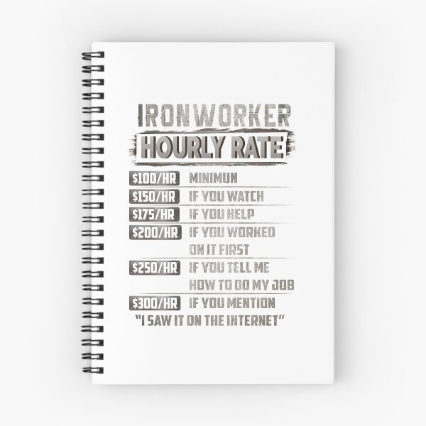 Item preview, iron worker hourly rate designed and sold by princegiri.