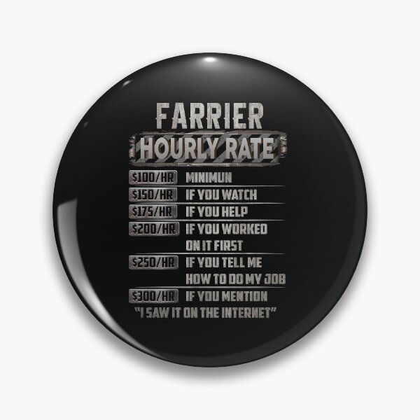 Item preview, farrier hourly rate designed and sold by princegiri.