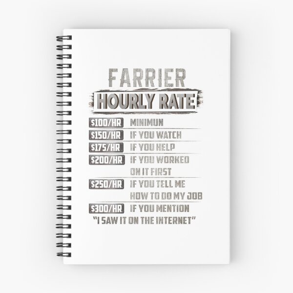 Item preview, farrier hourly rate designed and sold by princegiri.