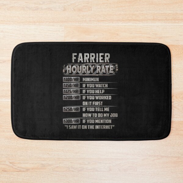 Item preview, farrier hourly rate designed and sold by princegiri.