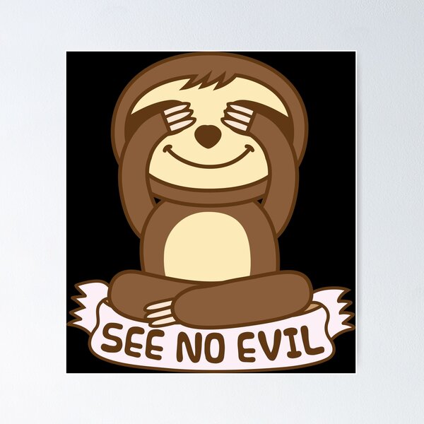 Item preview, Sloth See No Evil designed and sold by plushism.