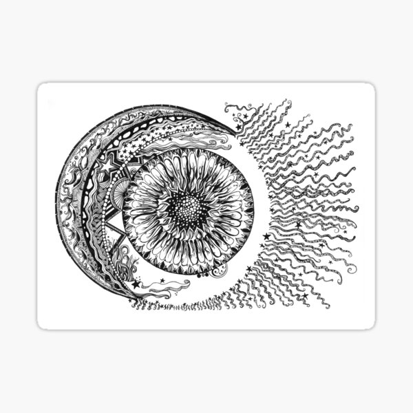 Sun, Moon and Stars Sticker
