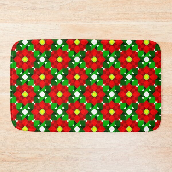 Item preview, Geometric Pointsettias designed and sold by Sheila Pressley.