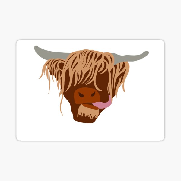 The Cow Sticker