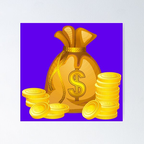 Item preview, bag of money designed and sold by chantelle bezant.