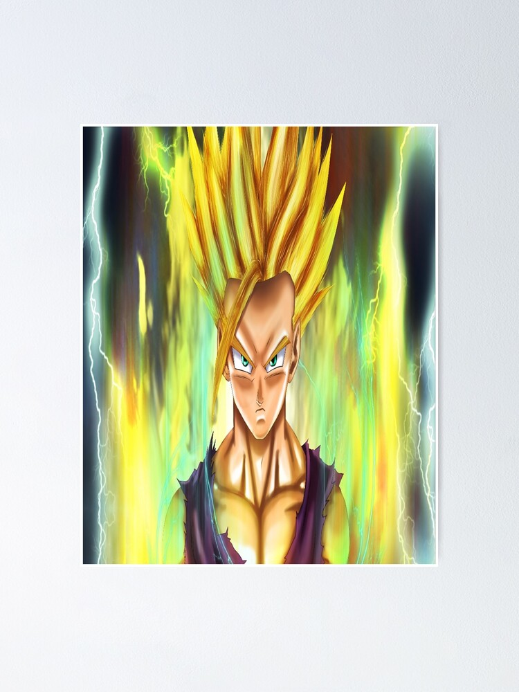 Son Goku SSJ2 Poster by matthieu jouannet