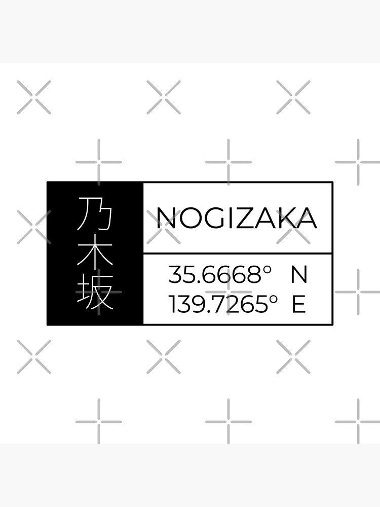 Nogizaka Latitude And Longitude Greeting Card By Heedee N Seek Redbubble