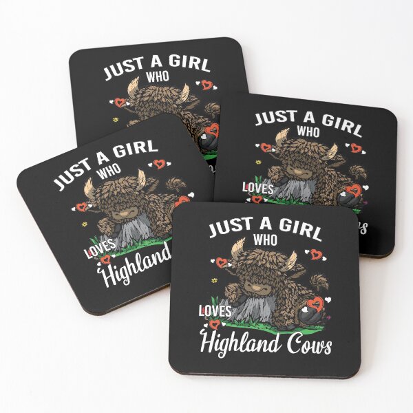 Item preview, Just A Girl Who Loves Highland Cows Scottish Cattle Lover designed and sold by BornDesign.