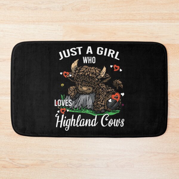 Item preview, Just A Girl Who Loves Highland Cows Scottish Cattle Lover designed and sold by BornDesign.