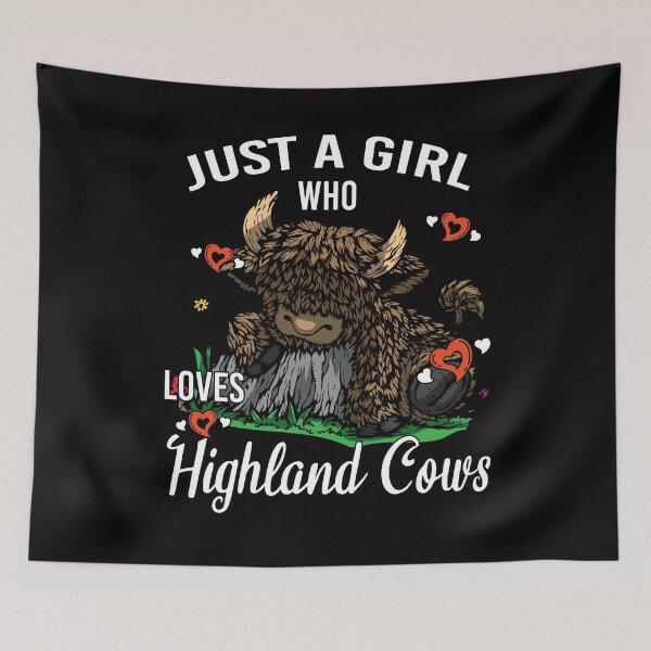 Item preview, Just A Girl Who Loves Highland Cows Scottish Cattle Lover designed and sold by BornDesign.