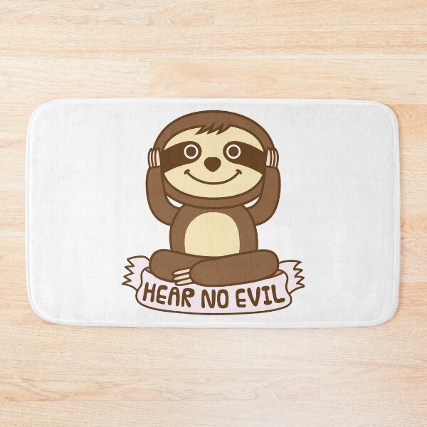 Item preview, Sloth Hear No Evil designed and sold by plushism.