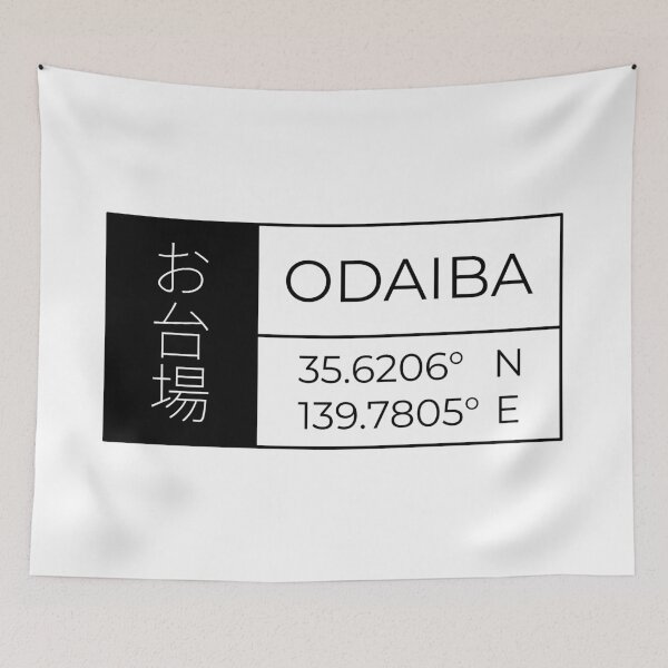 Item preview, Odaiba -Latitude and Longitude designed and sold by Heedee Design.