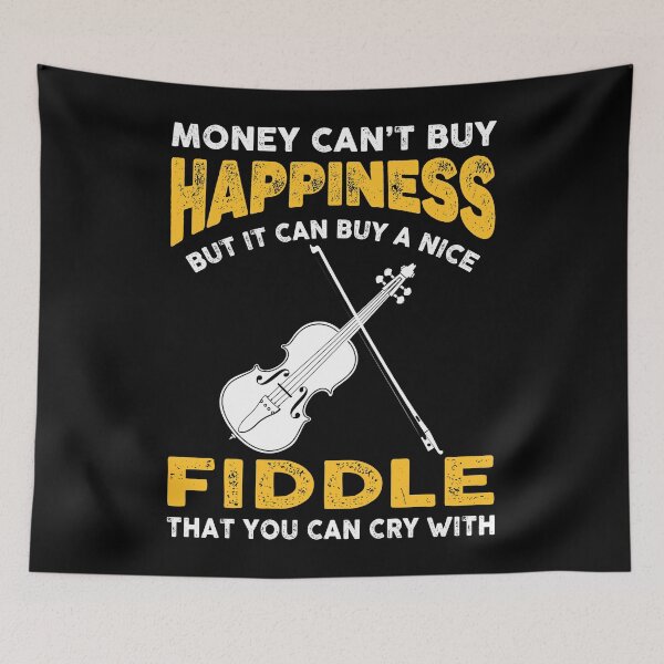 Item preview, Money Cant Buy Happiness Funny Fiddle Player designed and sold by B-RAD-Designs.