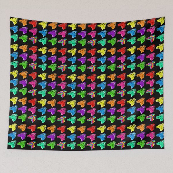 Item preview, Rainbow Raptors designed and sold by Emma Knapton.