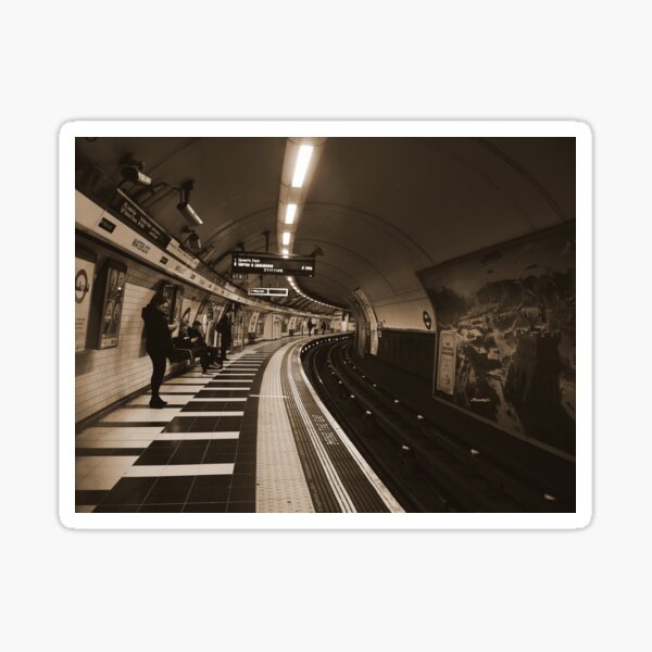 The Art of London Underground - Bakerloo Line at Waterloo Station Sticker