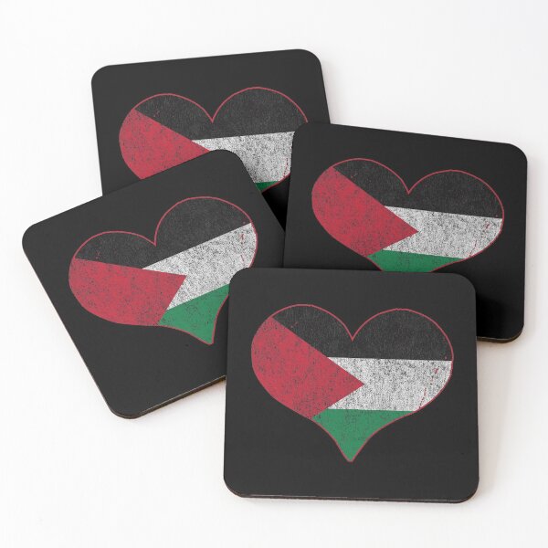 Item preview, Vintage Palestine Flag Heart designed and sold by flippinsg.