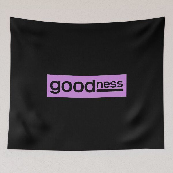 Item preview, Goodness Word Typography black text on purple designed and sold by LoveLifeRandom.