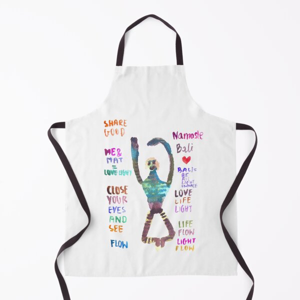 Item preview, Namaste yoga flow art naive illustration,watercolor for yogi designed and sold by AniaPatterns.