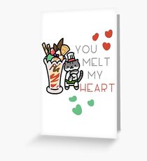 Neko Atsume Punny Valentinstag Grußkarte