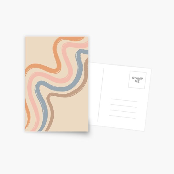 Minimal Paint Strokes Postcard
