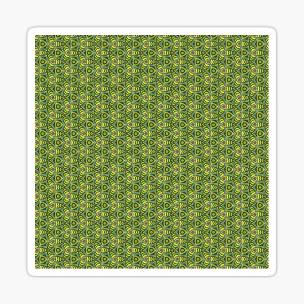 Retro Tropical Leaf Pattern 319 Sticker