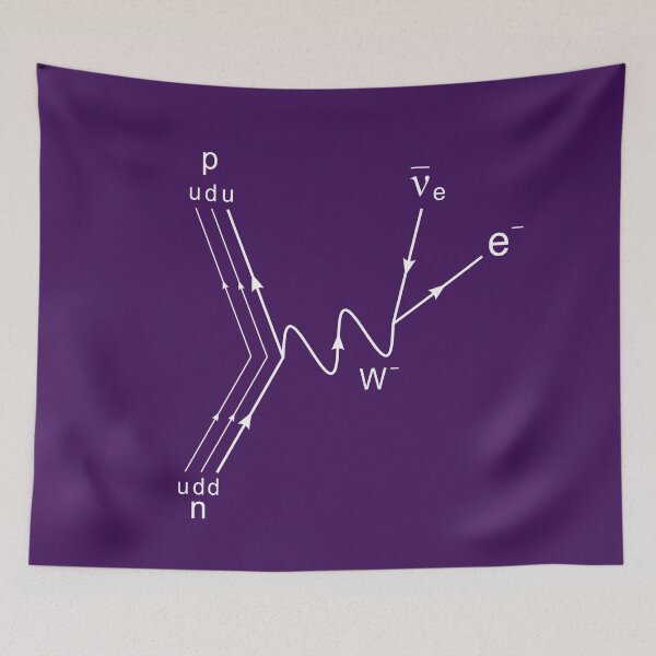 Item preview, Feynman diagram purple designed and sold by NoetherSym.