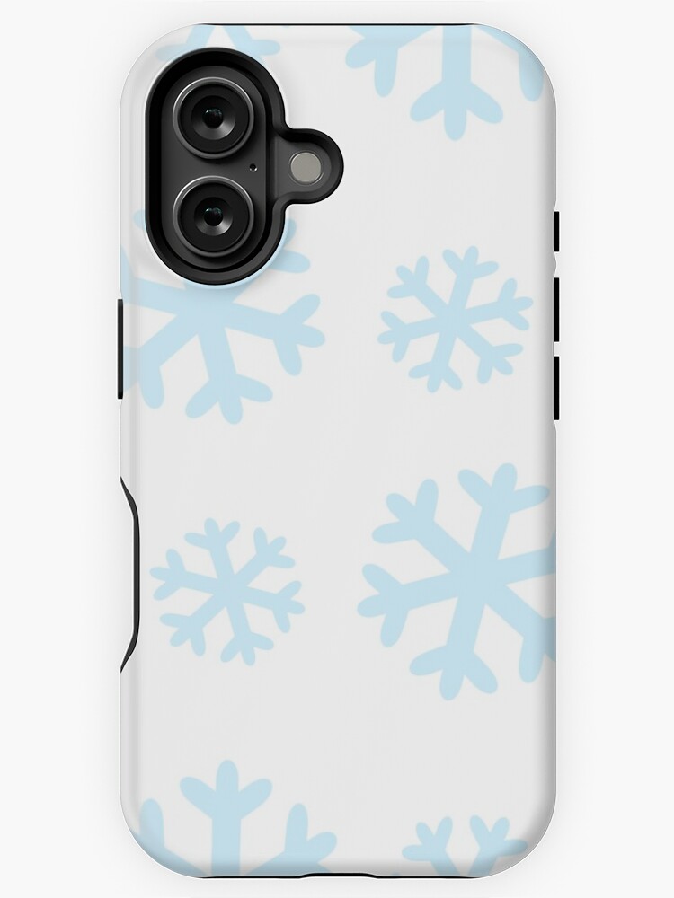 Thumbnail 1 of 4, iPhone Case, Blue snowflakes pattern designed and sold by Pastel-PaletteD.