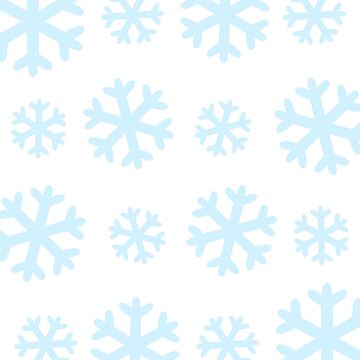 Artwork thumbnail, Blue snowflakes pattern by Pastel-PaletteD