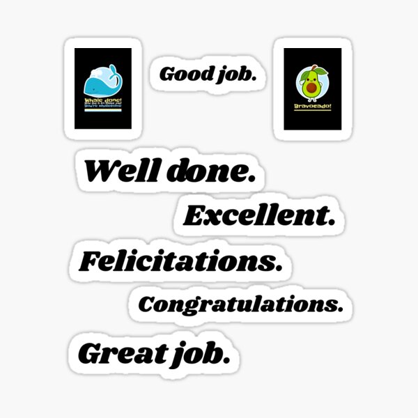 Good Job Teacher Stickers Art Board Print for Sale by Kacie