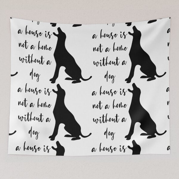Item preview, A house is note a home without a dog  designed and sold by yassiny.