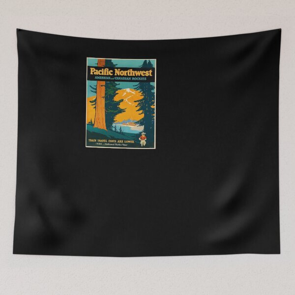 Item preview, retro iconic Pacific Northwest designed and sold by CorasPosters.