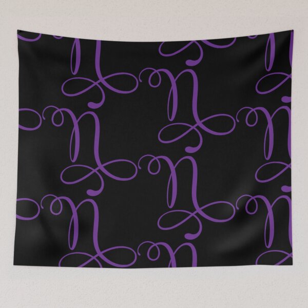 Item preview, Monogrammed Letter N in Purple  designed and sold by PurpleAdventure.