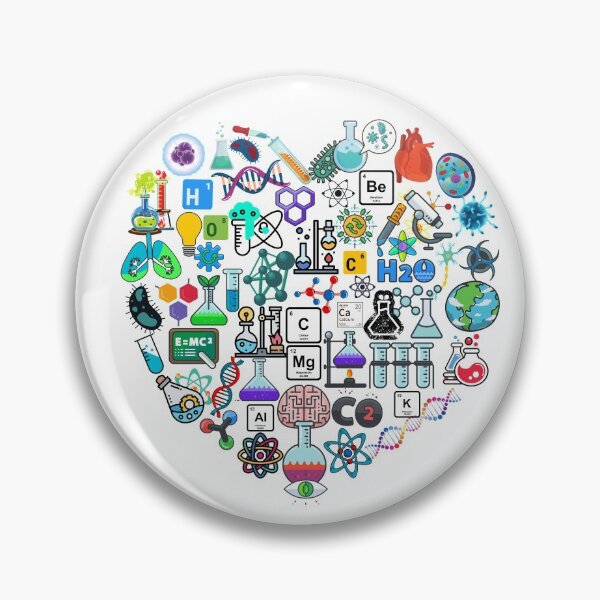 Item preview, Science Heart, Science Nerdy Gift, Colorful Scientist Present designed and sold by AmazingEcraft.