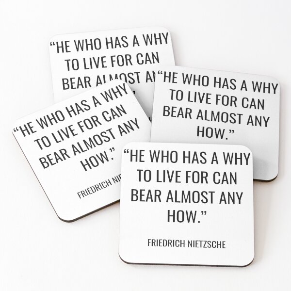 Item preview, Friedrich Nietzsche - He who has a why to live for can bear almost any how. designed and sold by SocraticQuotes.