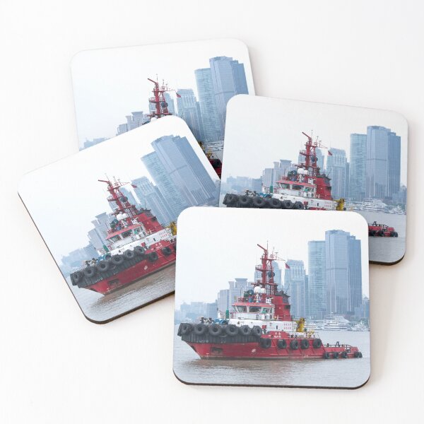 Item preview, Tugboat in the city of Shanghai, China designed and sold by Anita van Gendt.