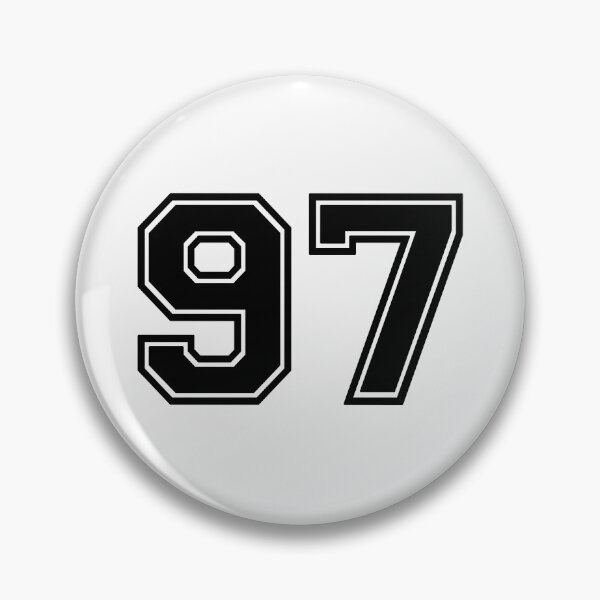 Item preview, Ninety seven black Jersey number 97 seventh  designed and sold by Greenfieldlogo.