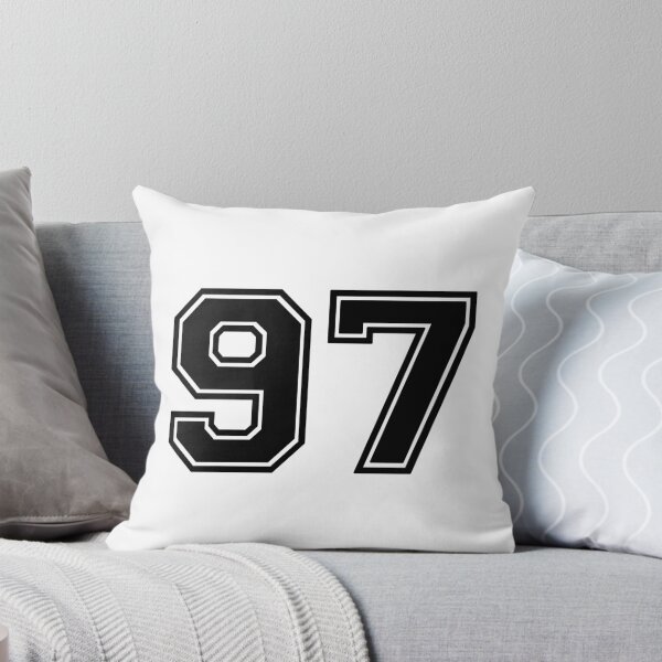 Item preview, Ninety seven black Jersey number 97 seventh  designed and sold by Greenfieldlogo.