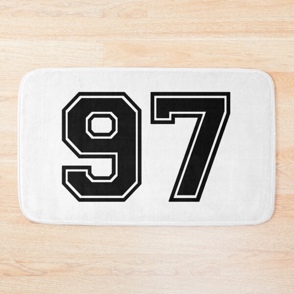 Item preview, Ninety seven black Jersey number 97 seventh  designed and sold by Greenfieldlogo.