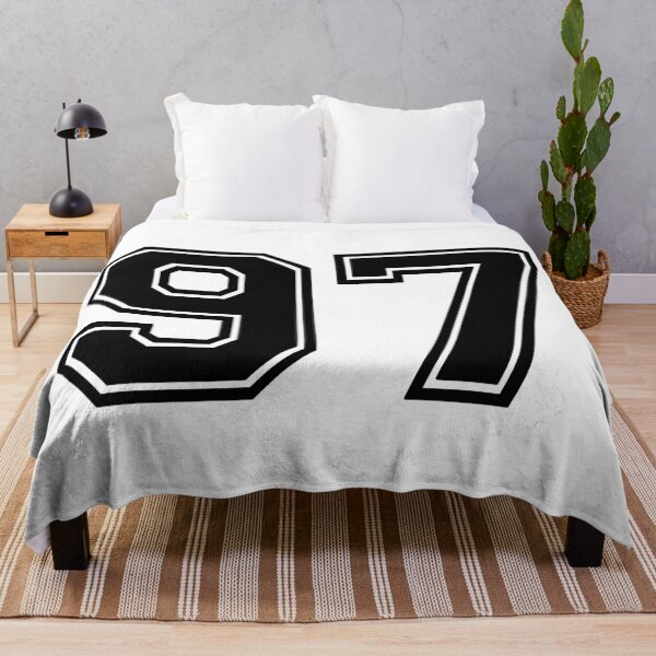 Item preview, Ninety seven black Jersey number 97 seventh  designed and sold by Greenfieldlogo.